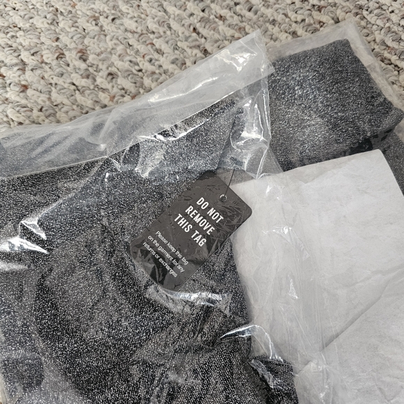 Express Sparkly One Shoulder Thong Bodysuit - Size XL - Picture 7 of 9